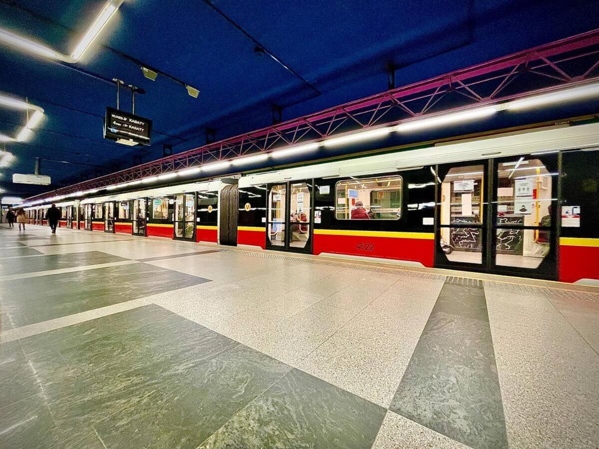 Super Apartament White Warszawa 2X Metro Scisle Centrum Wifi 300 Mbs New Kültér fotó